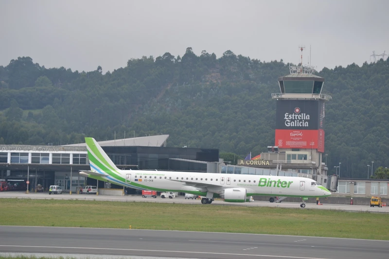 Vuelo inaugural en A Coruña. Foto: Binter
